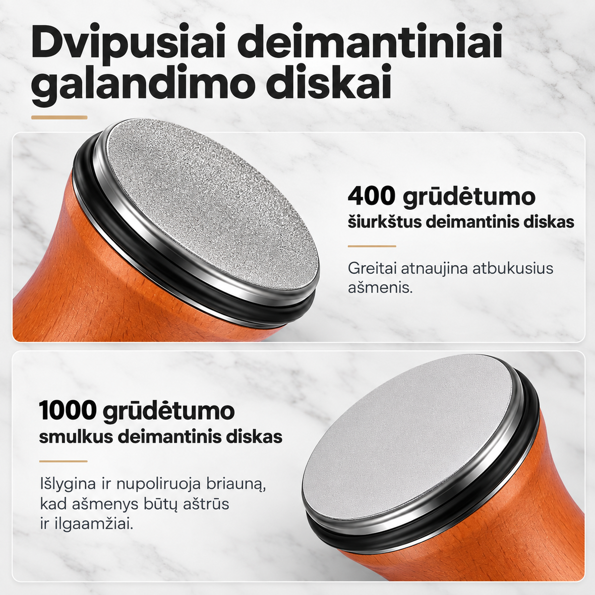 Magnetinis ritininis peilių galąstuvas su 6 kampais