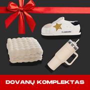 Smėlio gertuvė + šlepetės su žvaigžde + baltas pledas