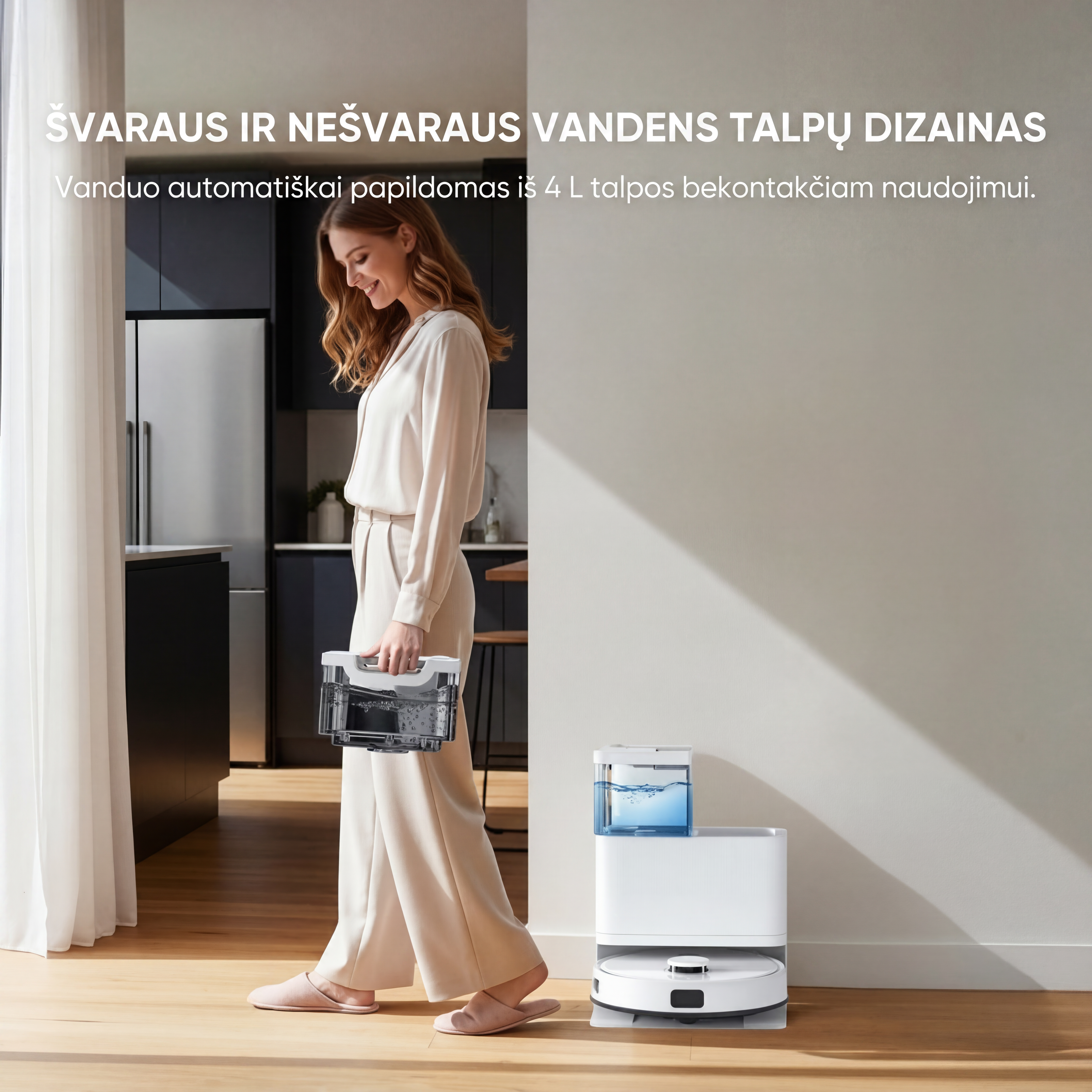 Teendow D63S Ultra – išmanus robotas siurblys su automatiniu ištuštinimu