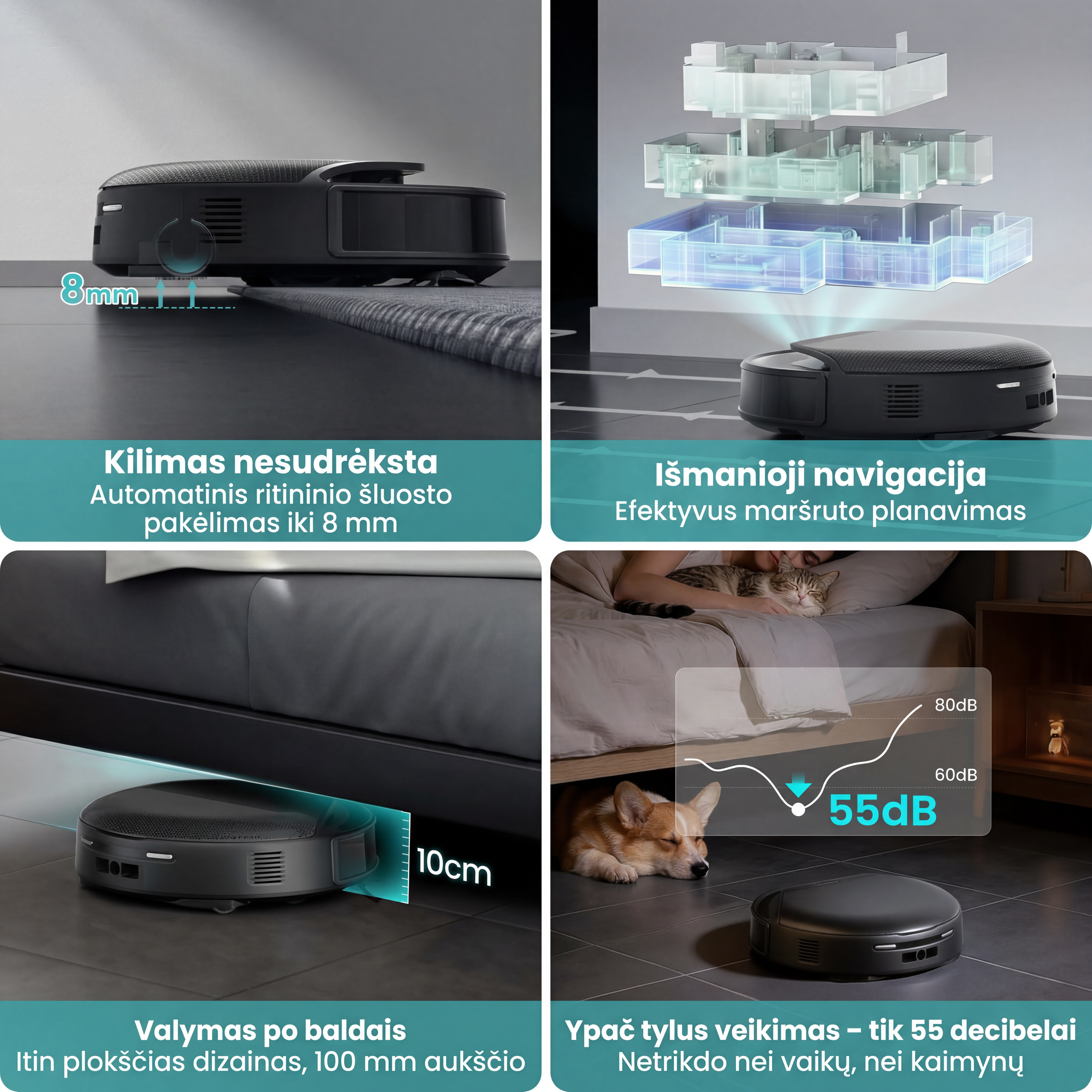 Lefant M5 Pro – išmanus plaunantis robotas-siurblys