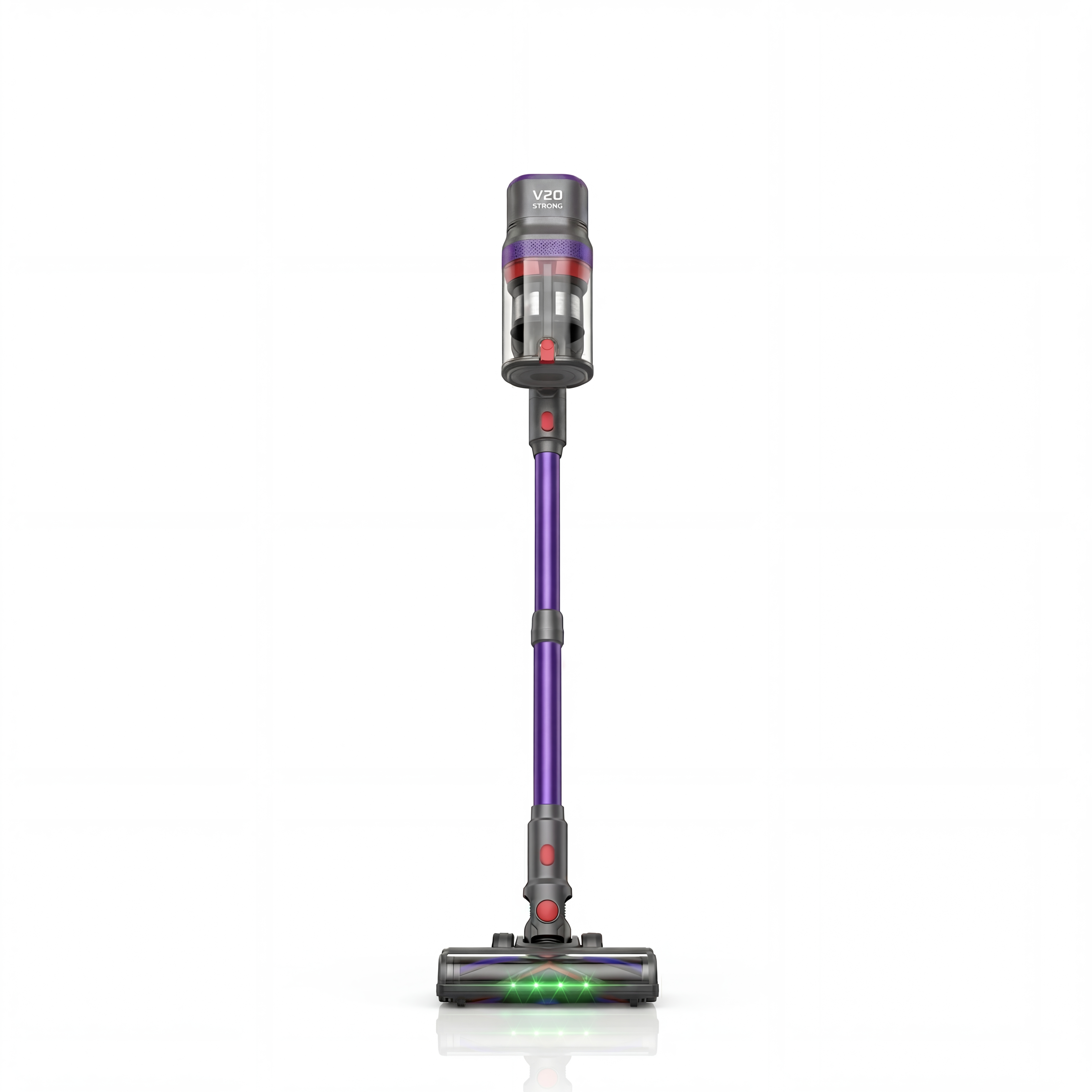 V20 Strong belaidis siurblys 500W – 25 000 Pa, 70 min. veikimas, HEPA filtracija