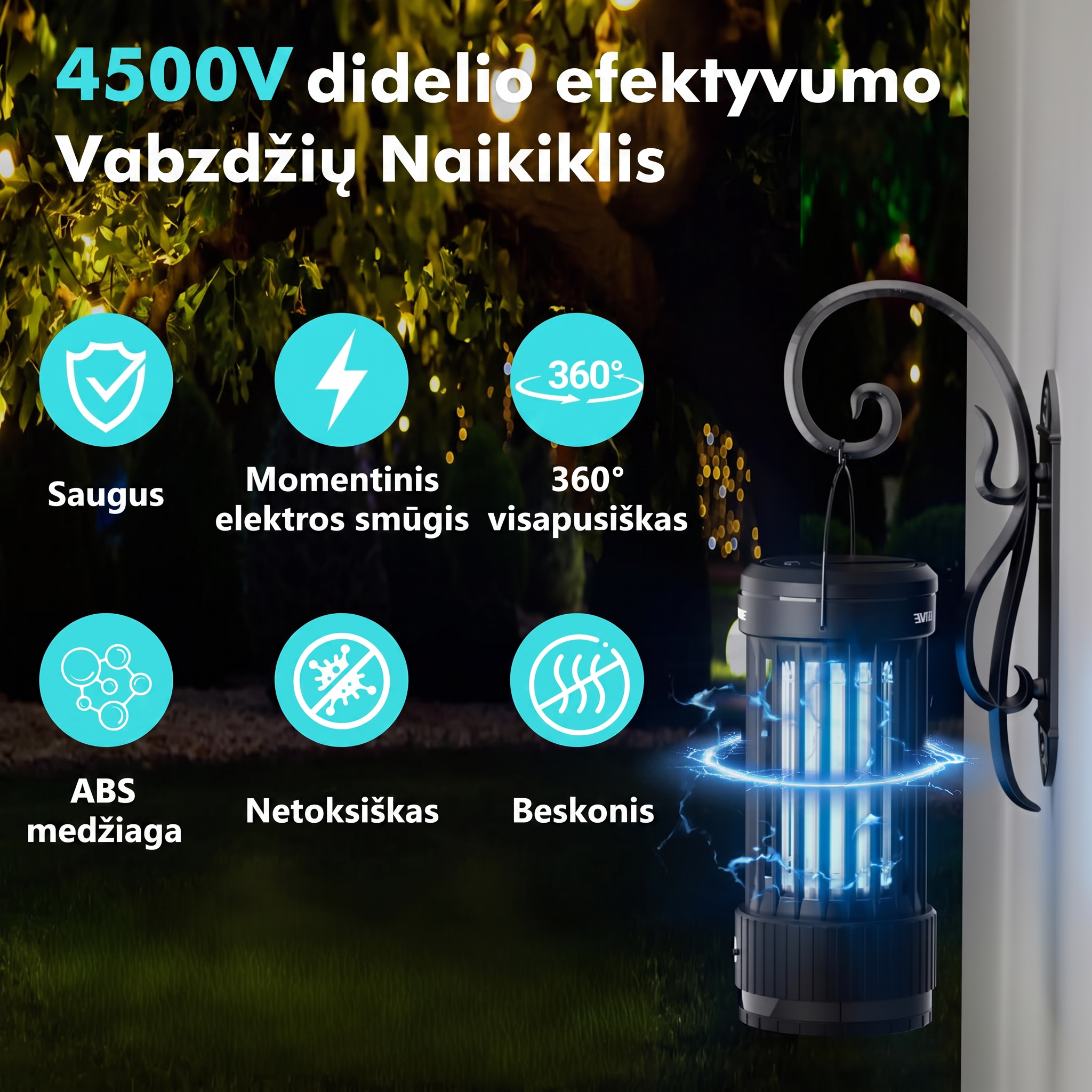 Elektrinis belaidis vabzdžių naikintuvas