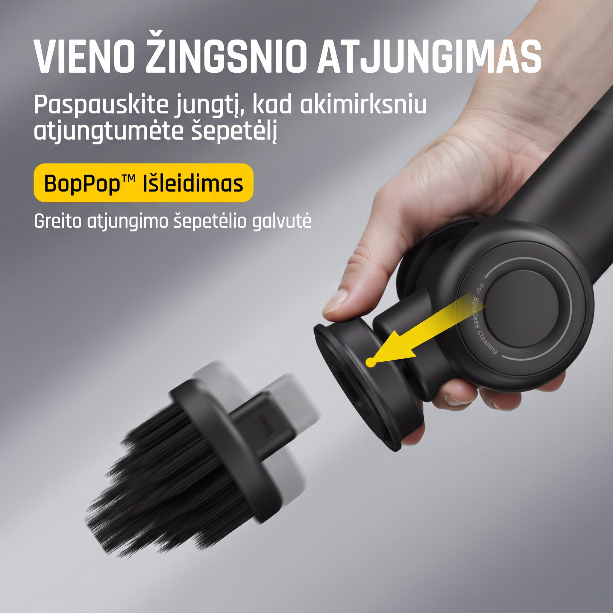 Elektrinis valymo šepetys G9 Pro – 6 antgaliai