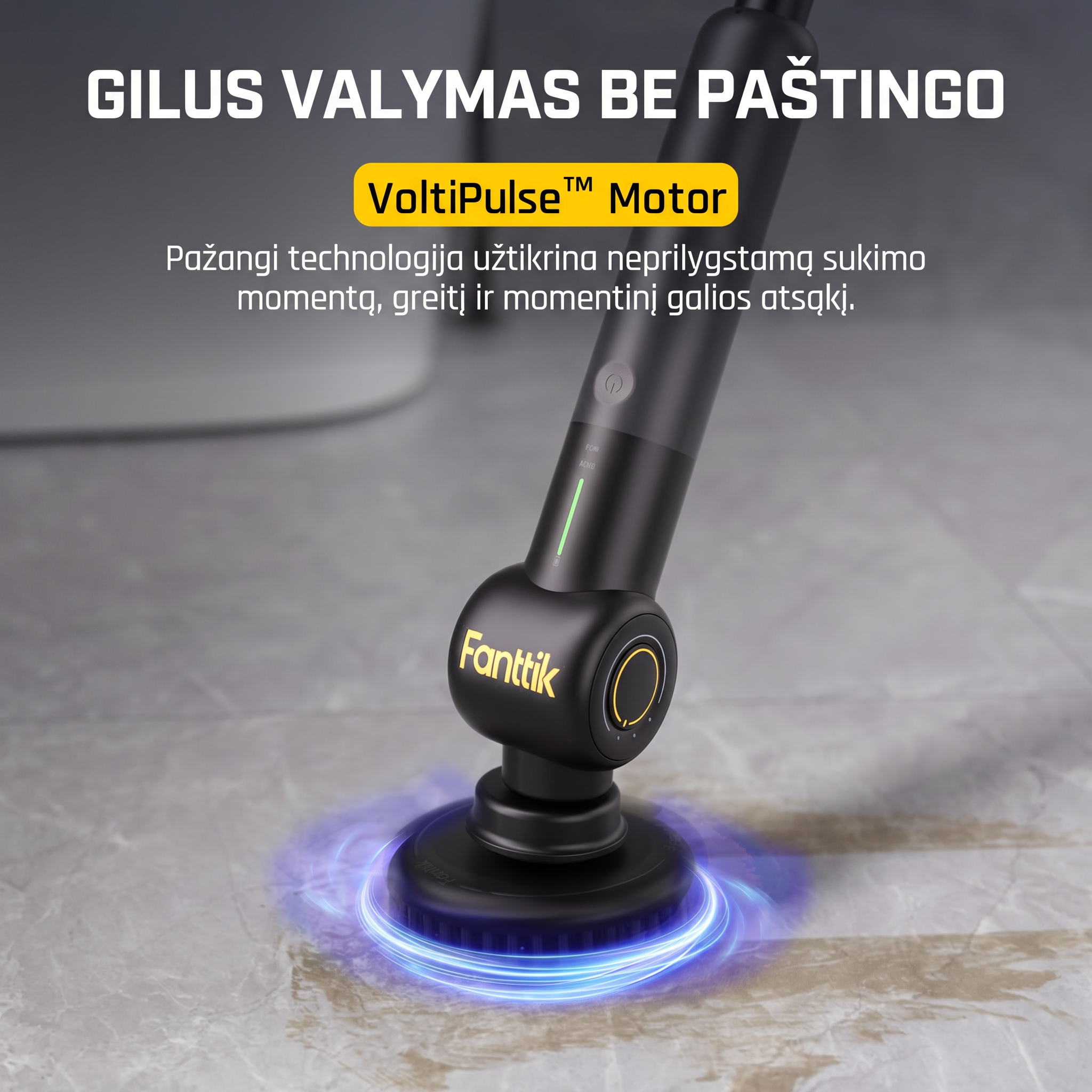 Elektrinis valymo šepetys G9 Pro – 6 antgaliai