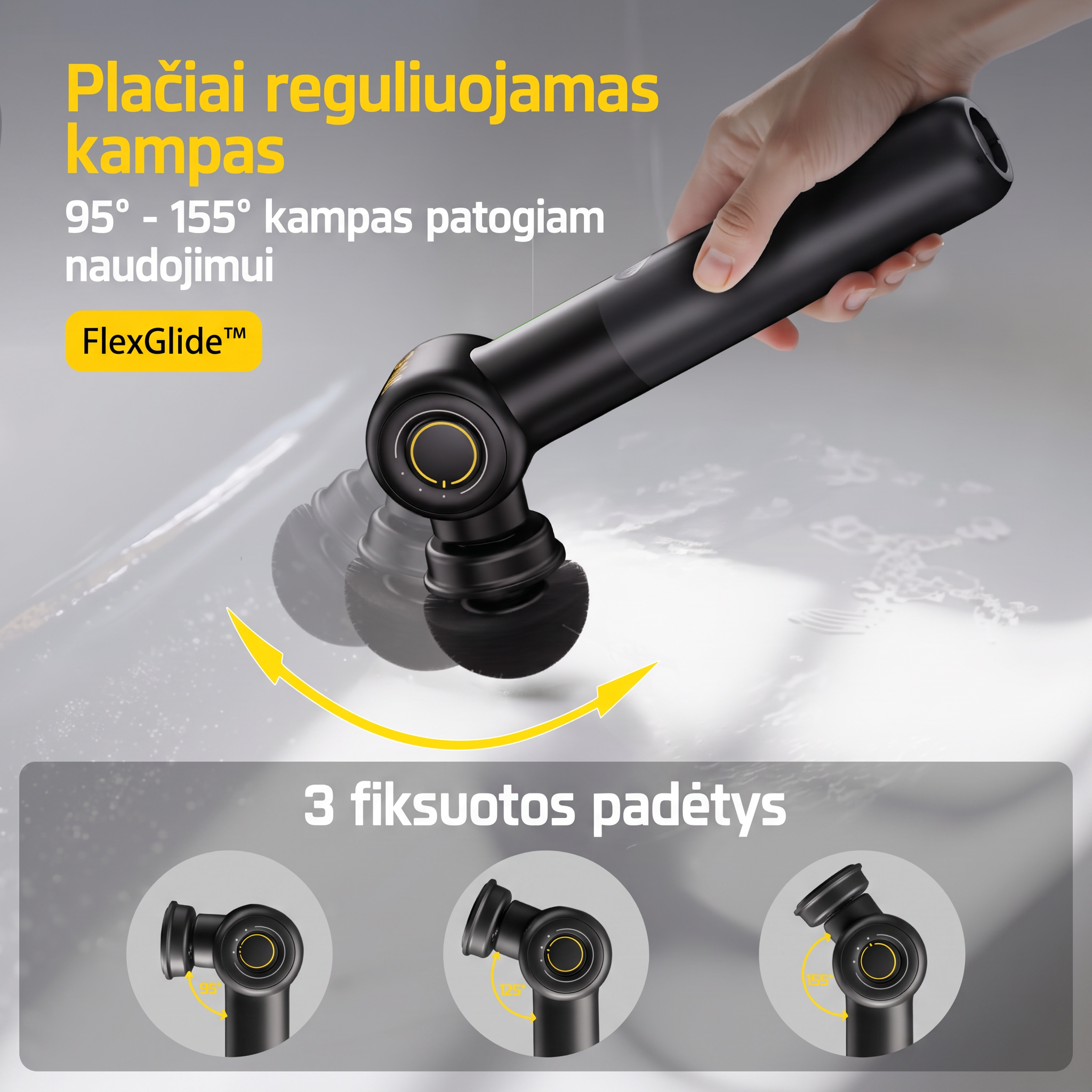 Elektrinis valymo šepetys G9 Pro – 6 antgaliai