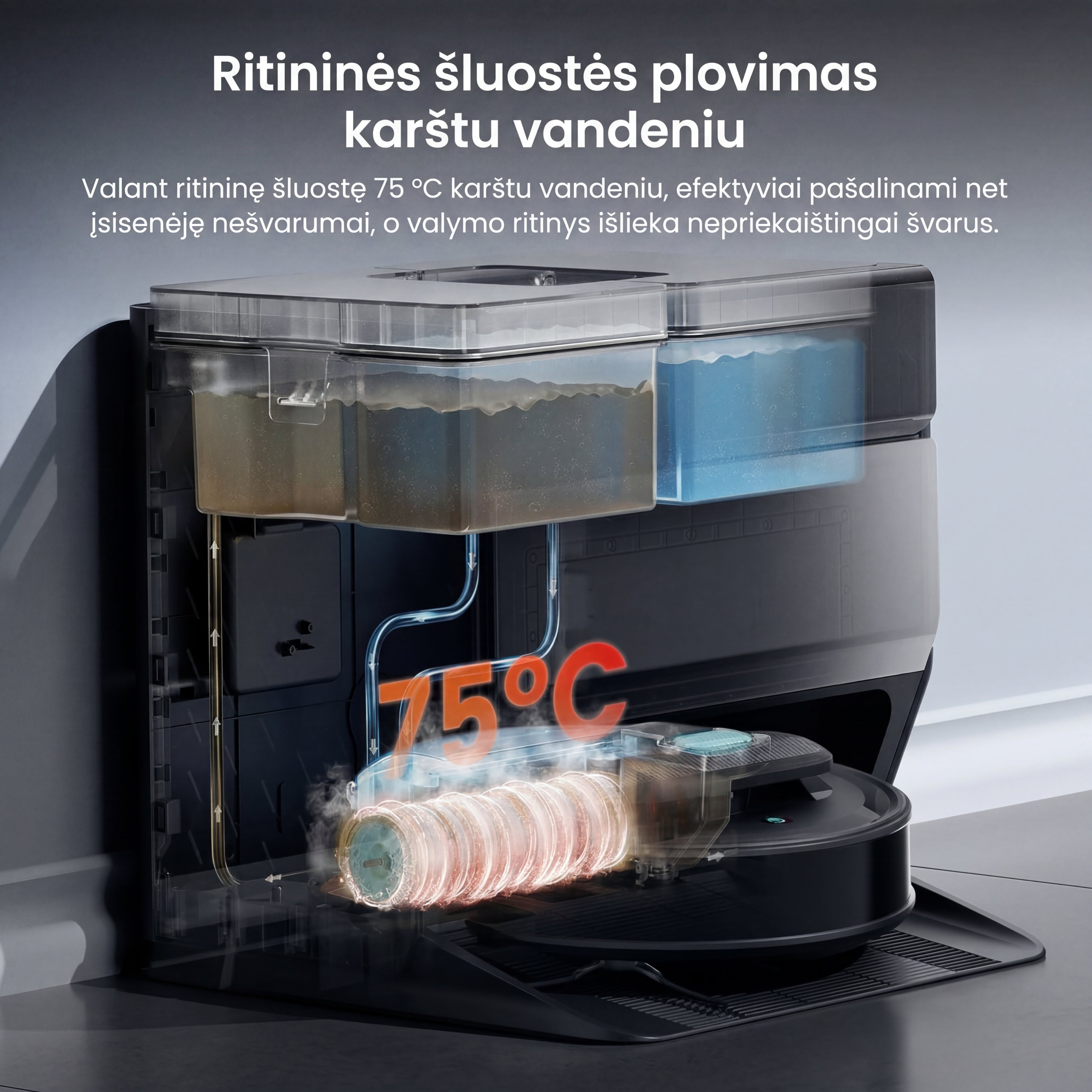 Lefant M5 Pro – išmanus plaunantis robotas-siurblys