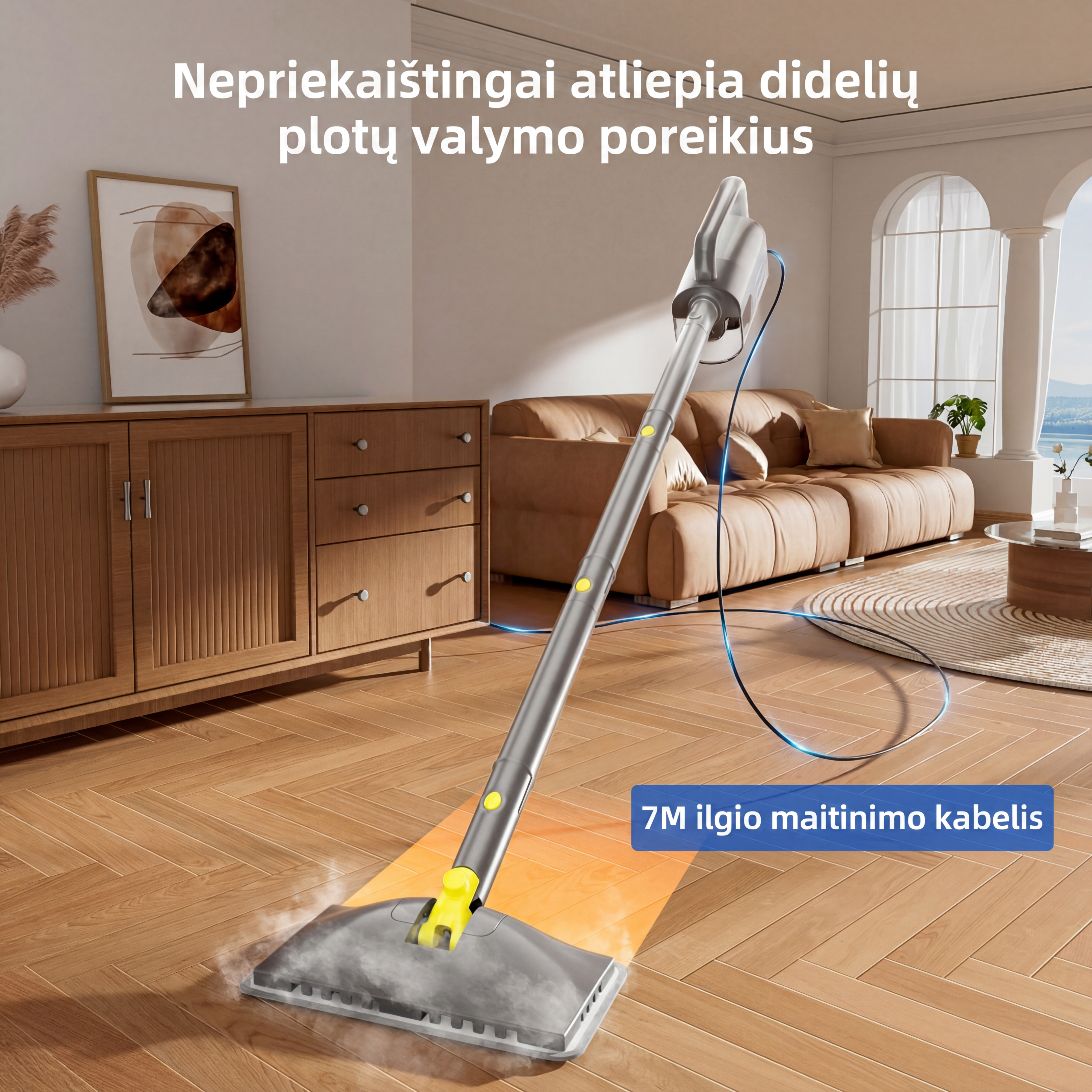 Garinė šluota 6 in 1 – profesionalus galingumas 1300 W
