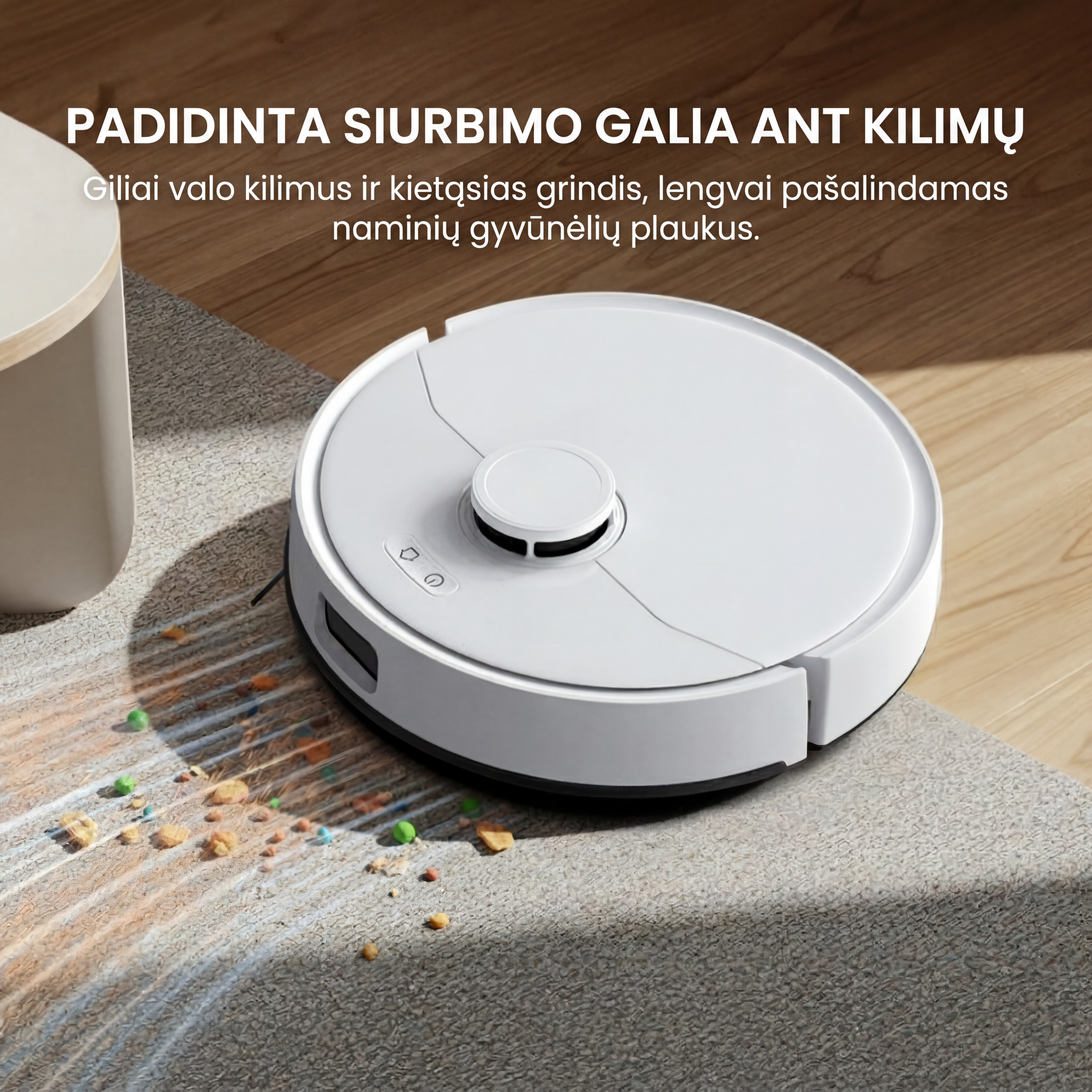 Teendow D63S Ultra – išmanus robotas siurblys su automatiniu ištuštinimu