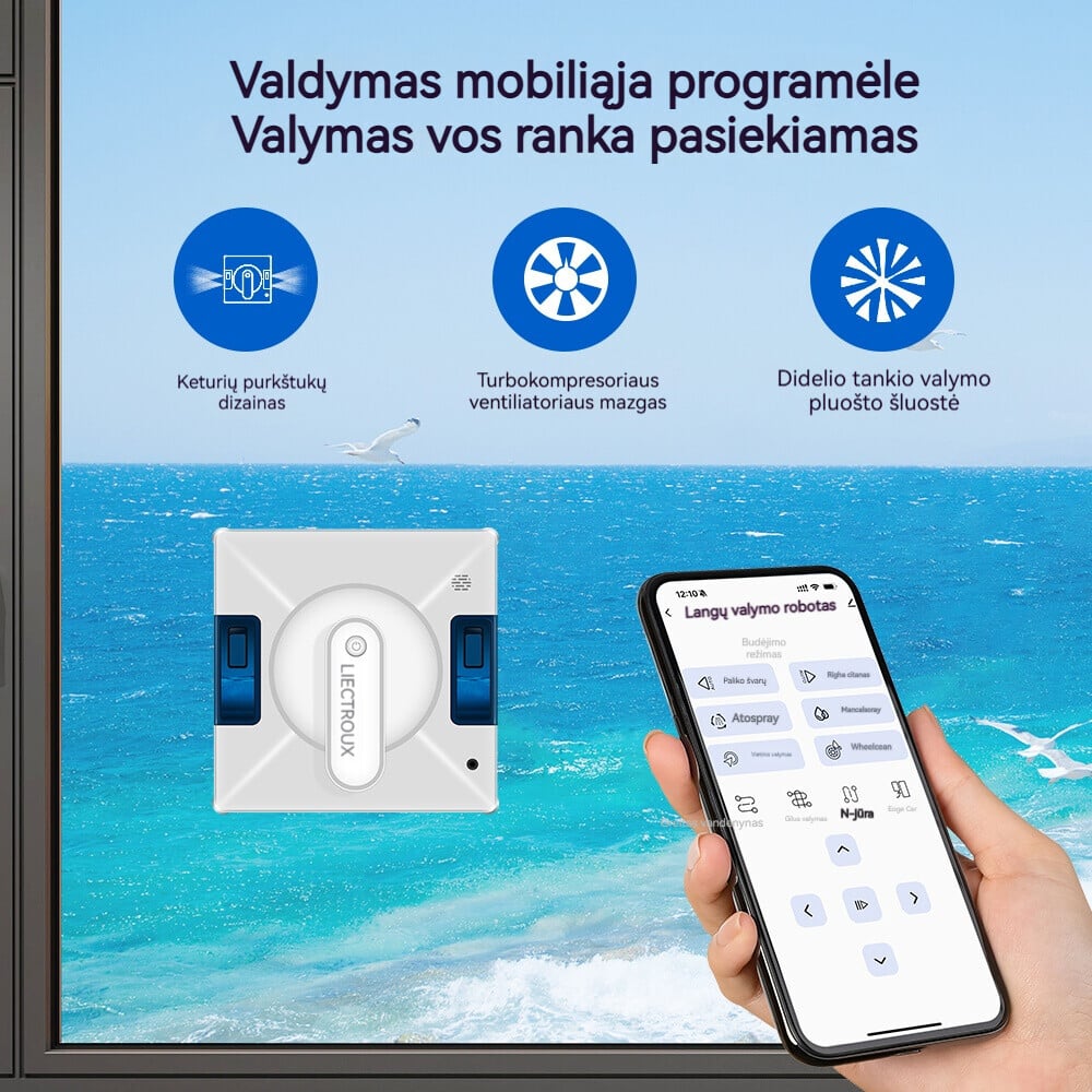 Liectroux Smart 5 langų valymo robotas 100 ml