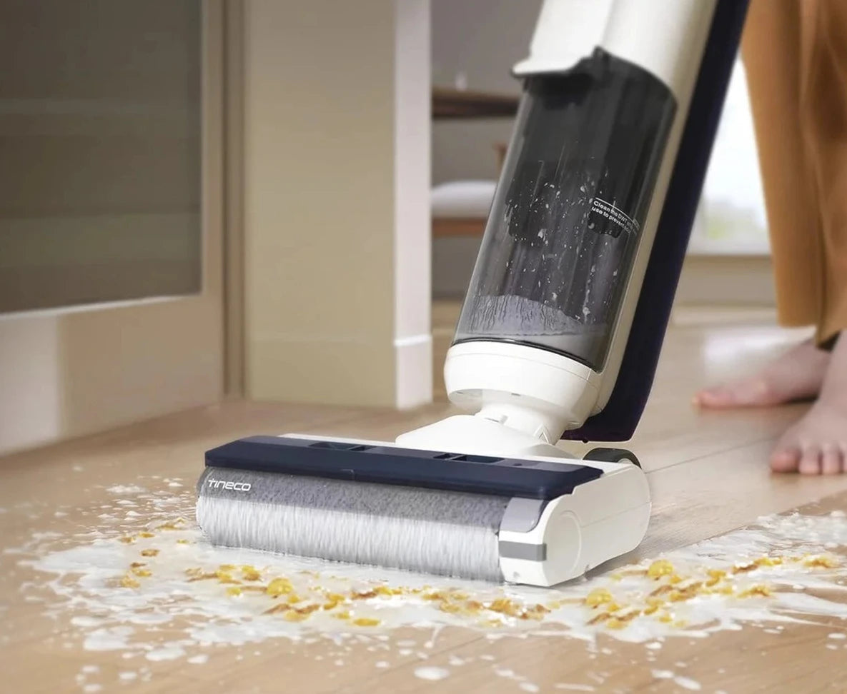 Tineco iFloor 5 grindų valiklio veikimo principas – automatinis savivalymas ir dviguba valymo sistema
